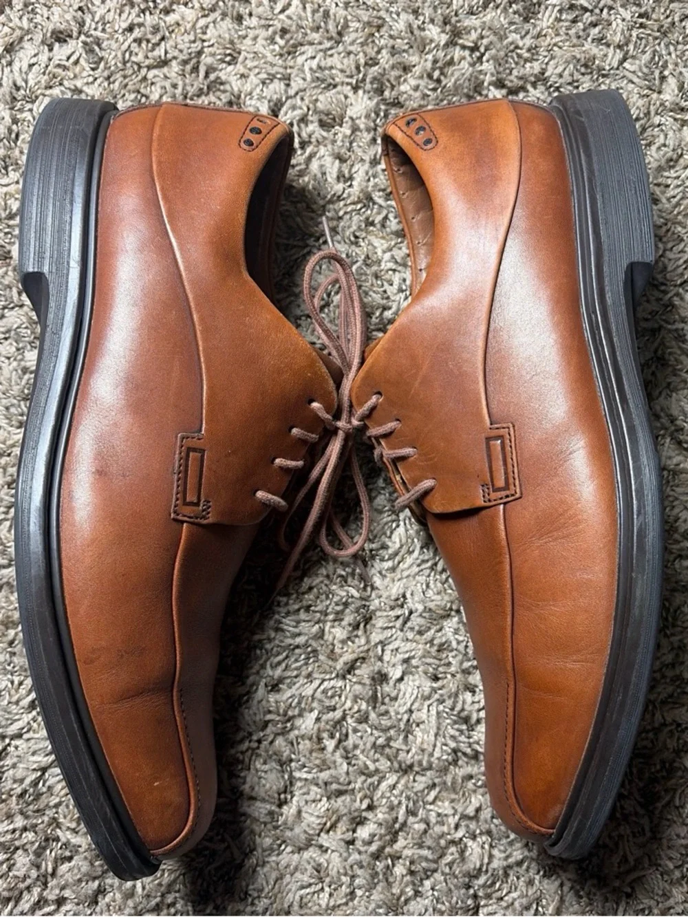 Clarks 1825 Active Air Vent Men’s Brown Leather Oxford Dress Shoes Lace Up 13M
